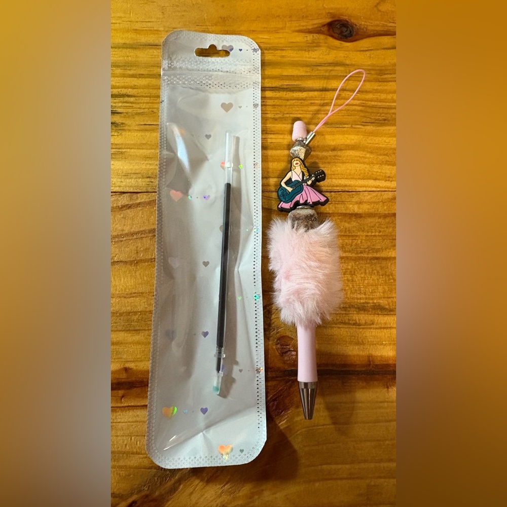 Taylor Swift Custom Made Bead Ink Pen